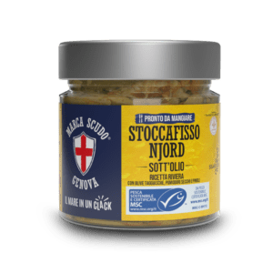 Stoccafisso Njord sott’olio 200g Marca Scudo